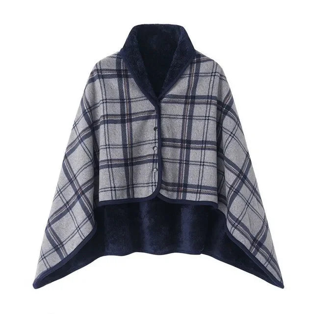 Wearable Blanket Shawl – Soft Flannel Cozy Wrap Blanket