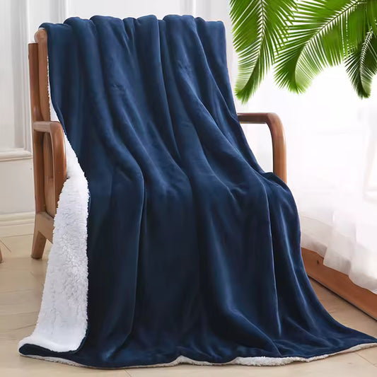 Soft Sherpa Blanket - Warm Throw Blanket for Bed, Couch & Sofa