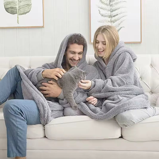 Double Fleece Oversized Hoodie - One Size Fits All