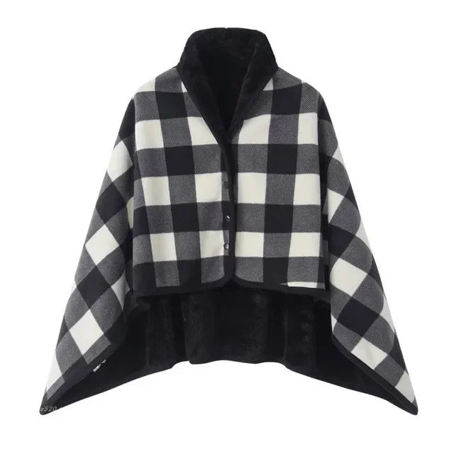 Wearable Blanket Shawl – Soft Flannel Cozy Wrap Blanket