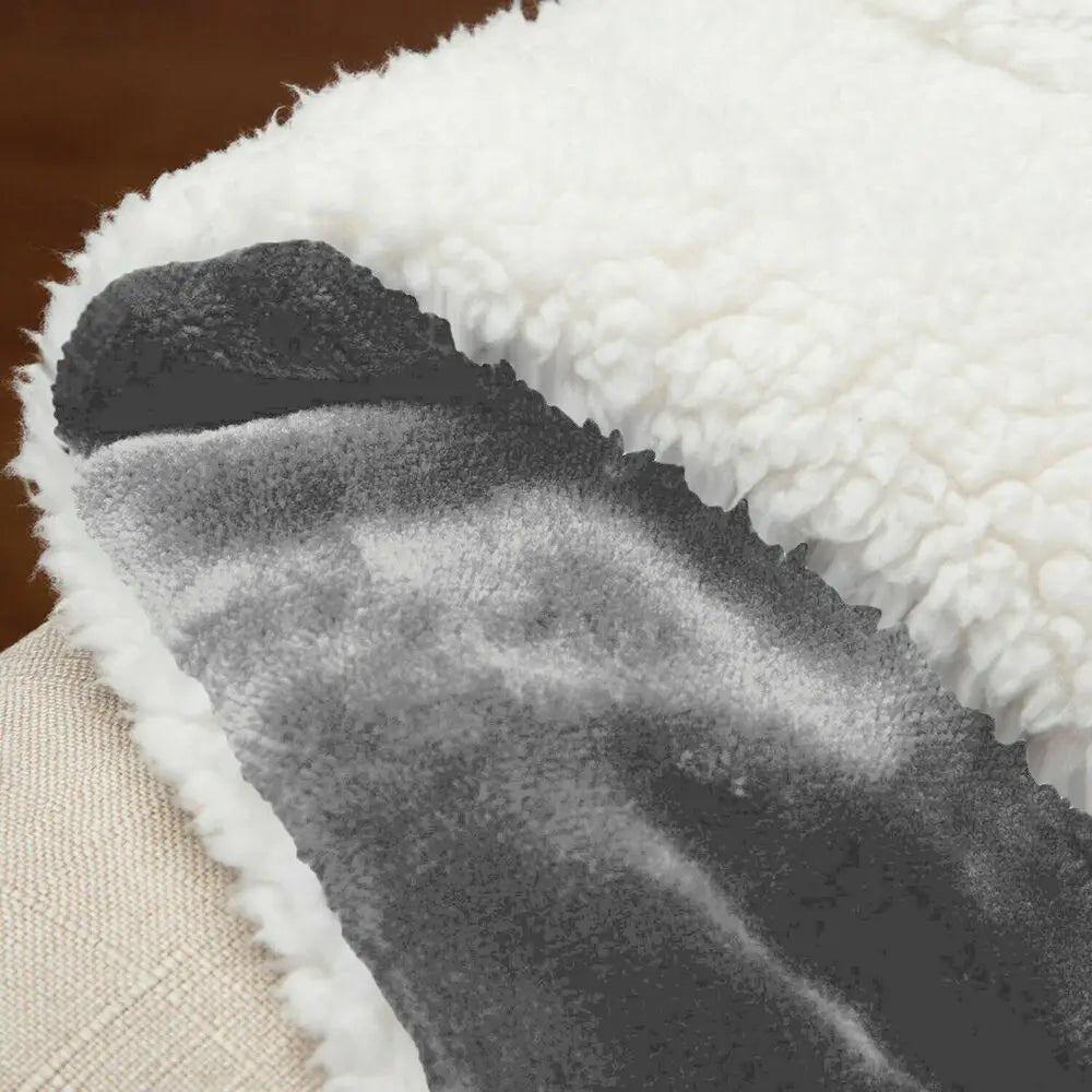 Soft Sherpa Blanket - Warm Throw Blanket for Bed, Couch & Sofa